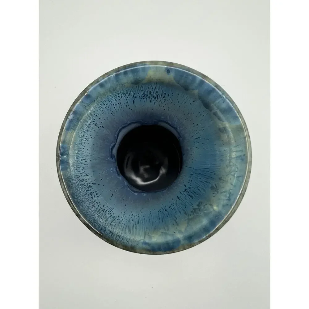 Bill Campbell Studio Art Pottery Crystalline Glazed Vase 5.5” Artist Signed